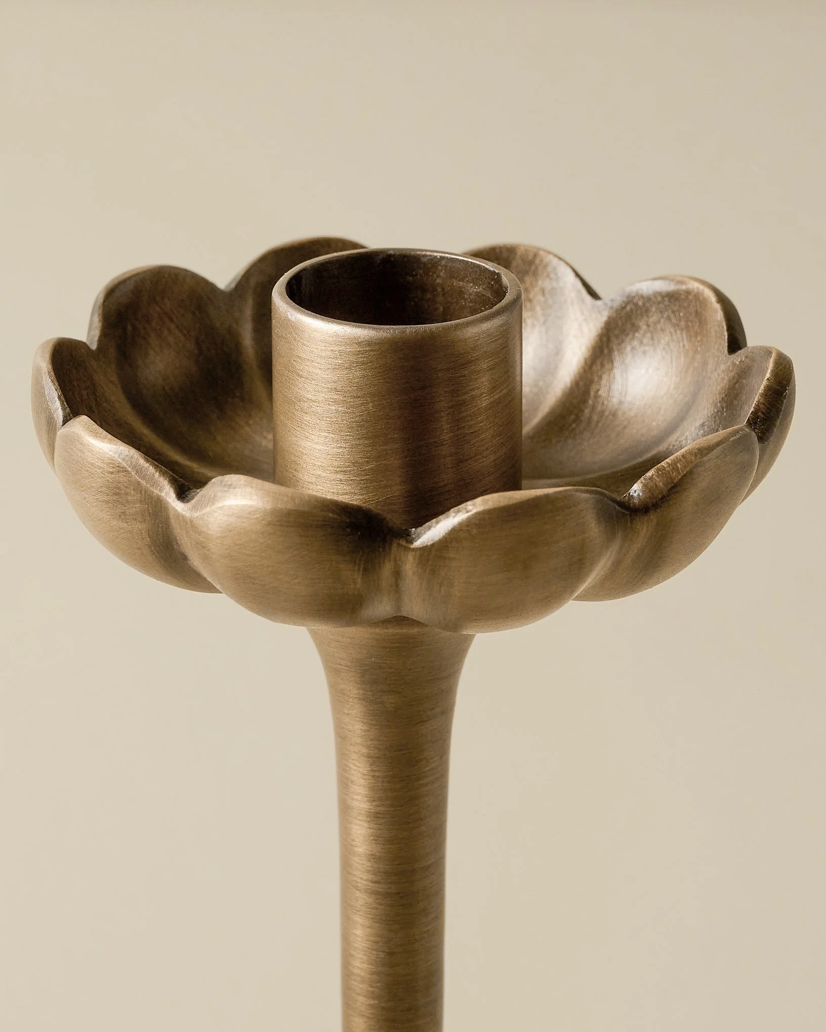 Anna Antique Brass Taper Holder - Image 9