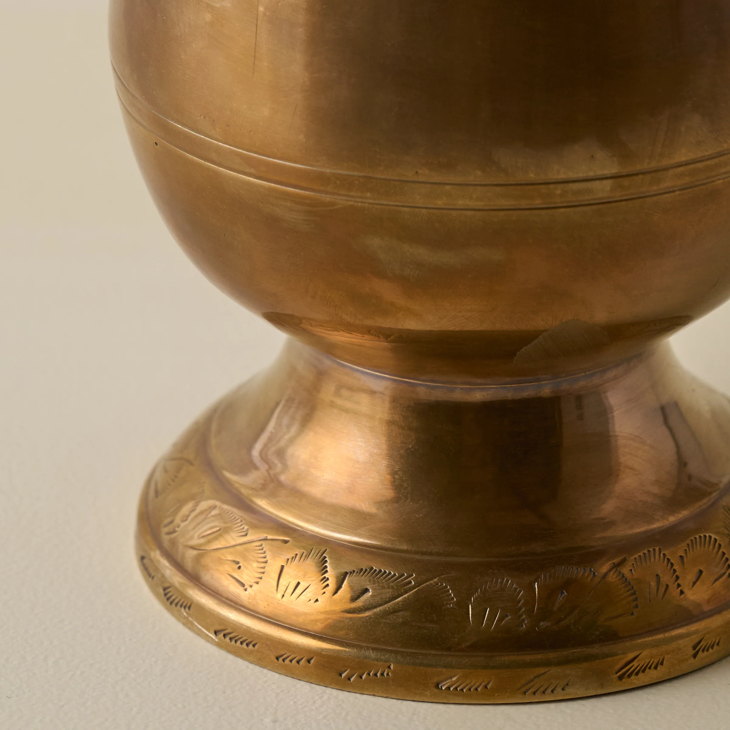 Anna Antiqued Solid Brass Vase - Image 10