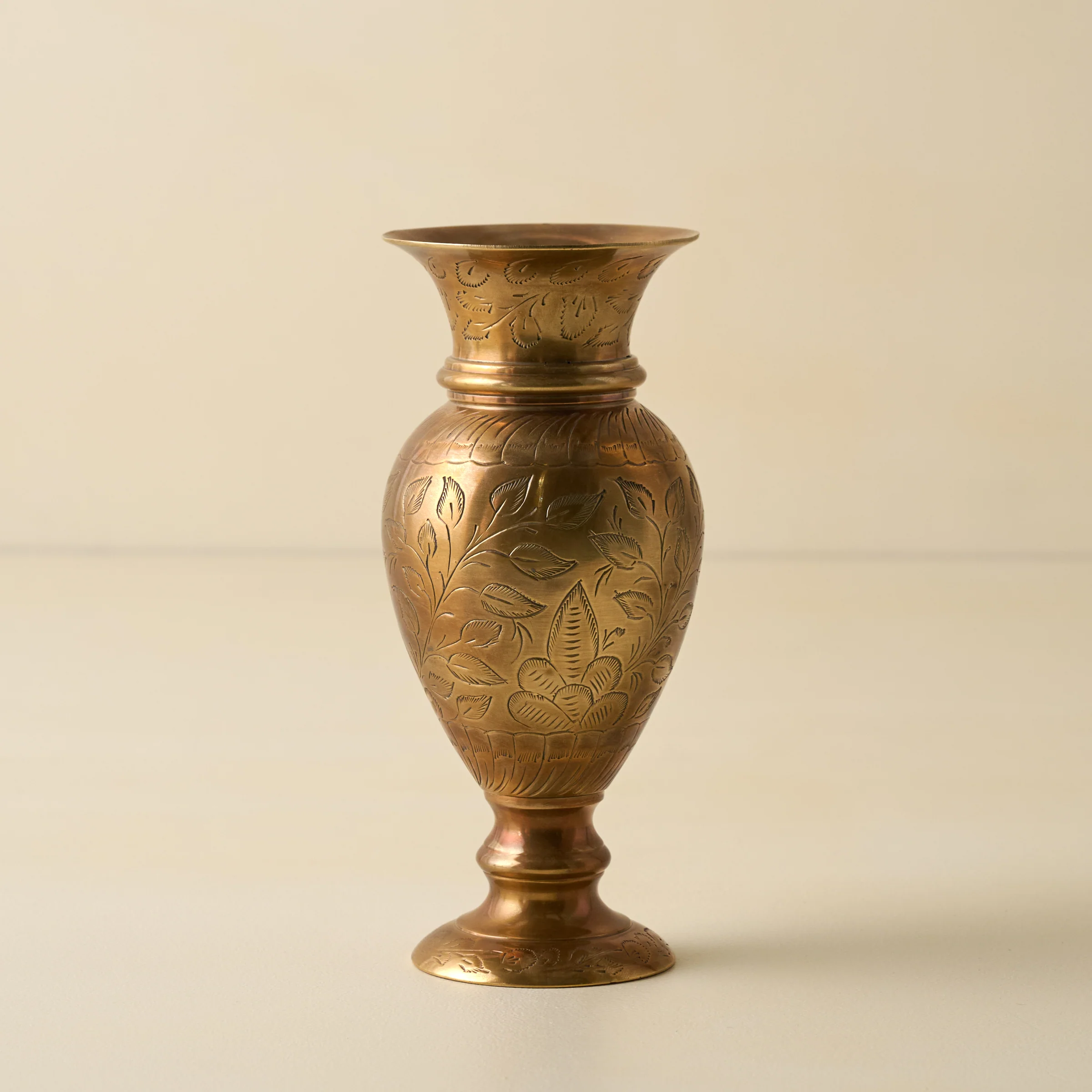 Anna Antiqued Solid Brass Vase - Image 5