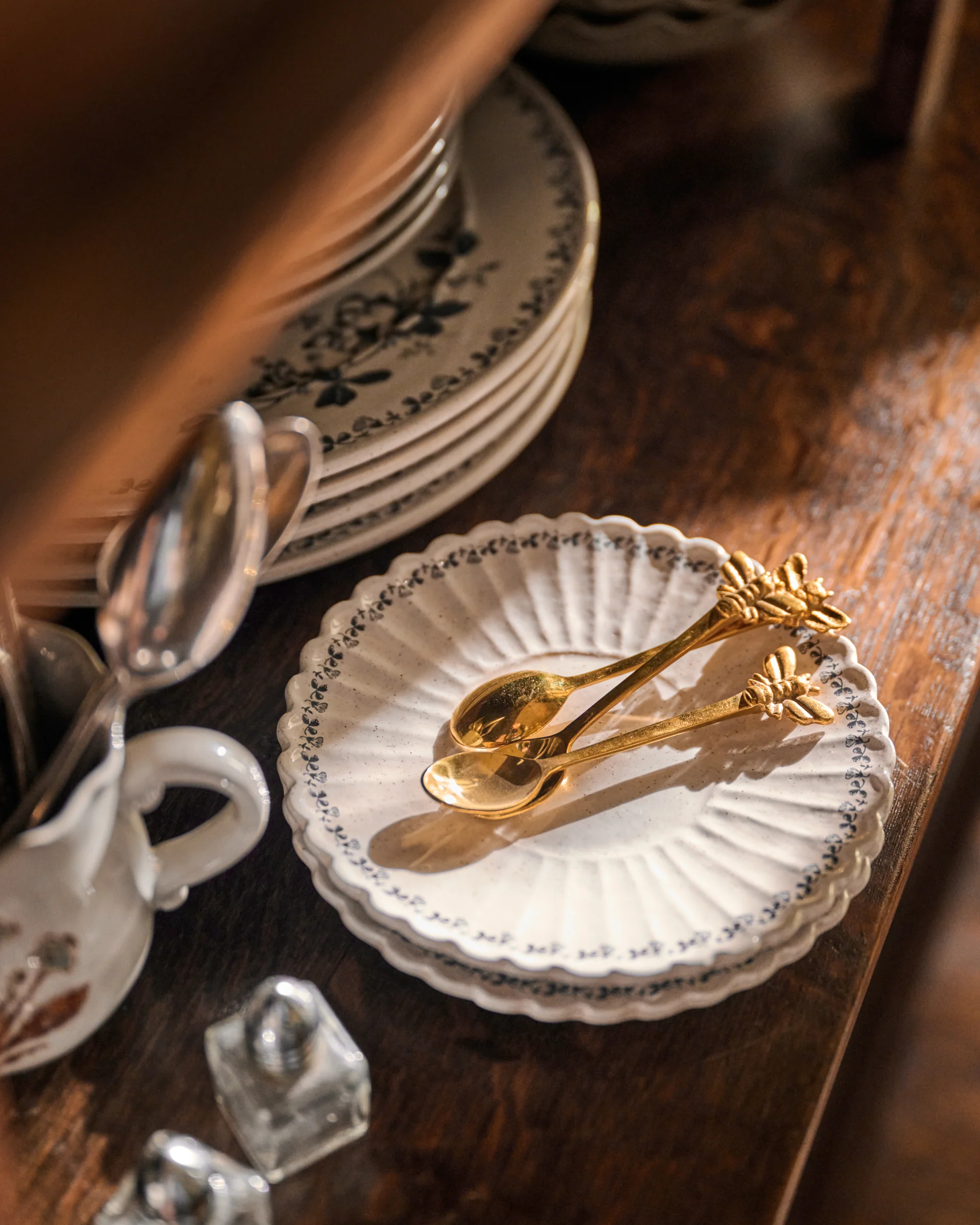 Brass Bee Spoons
