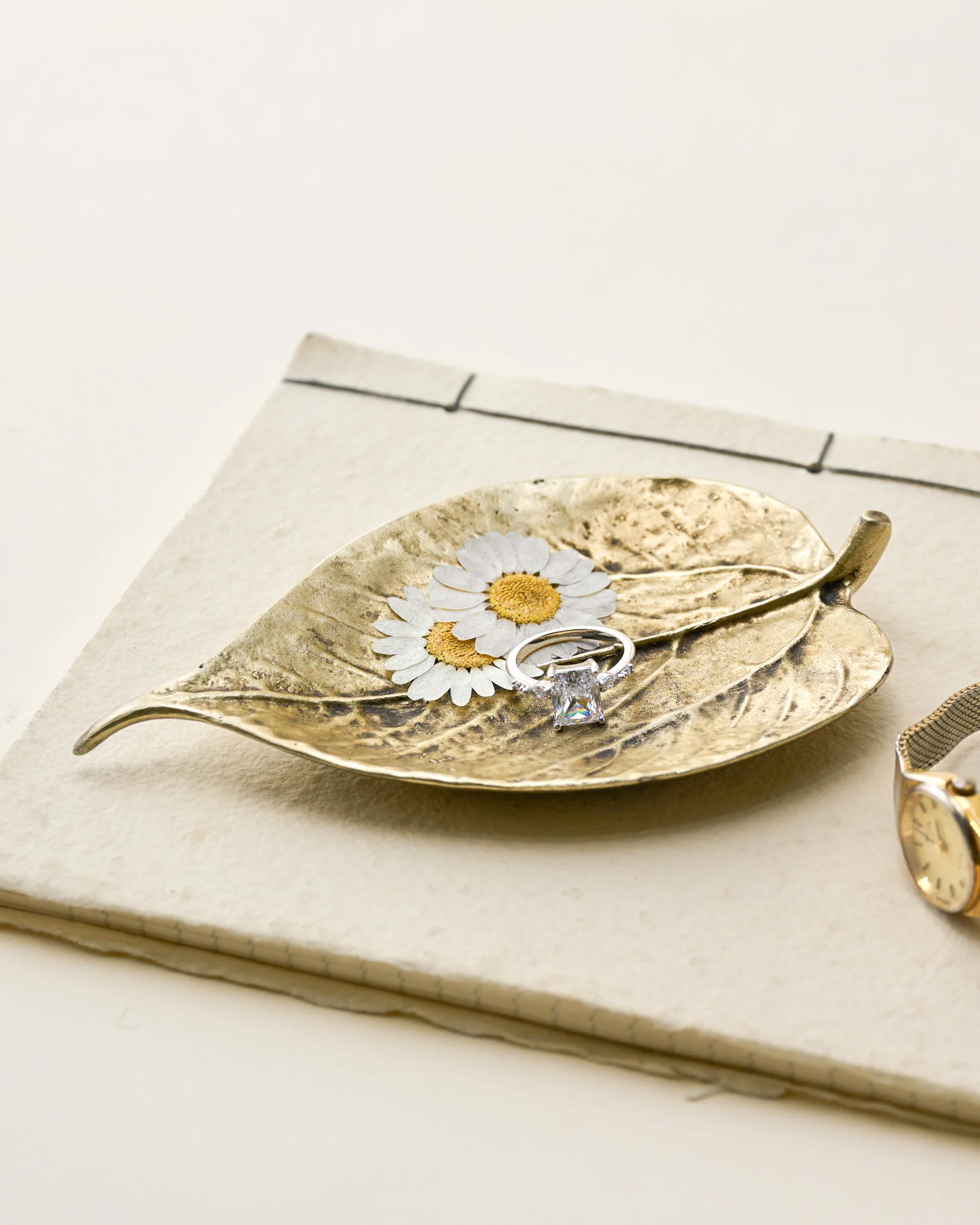 Brass Leaf Trinket Dish - Image 3