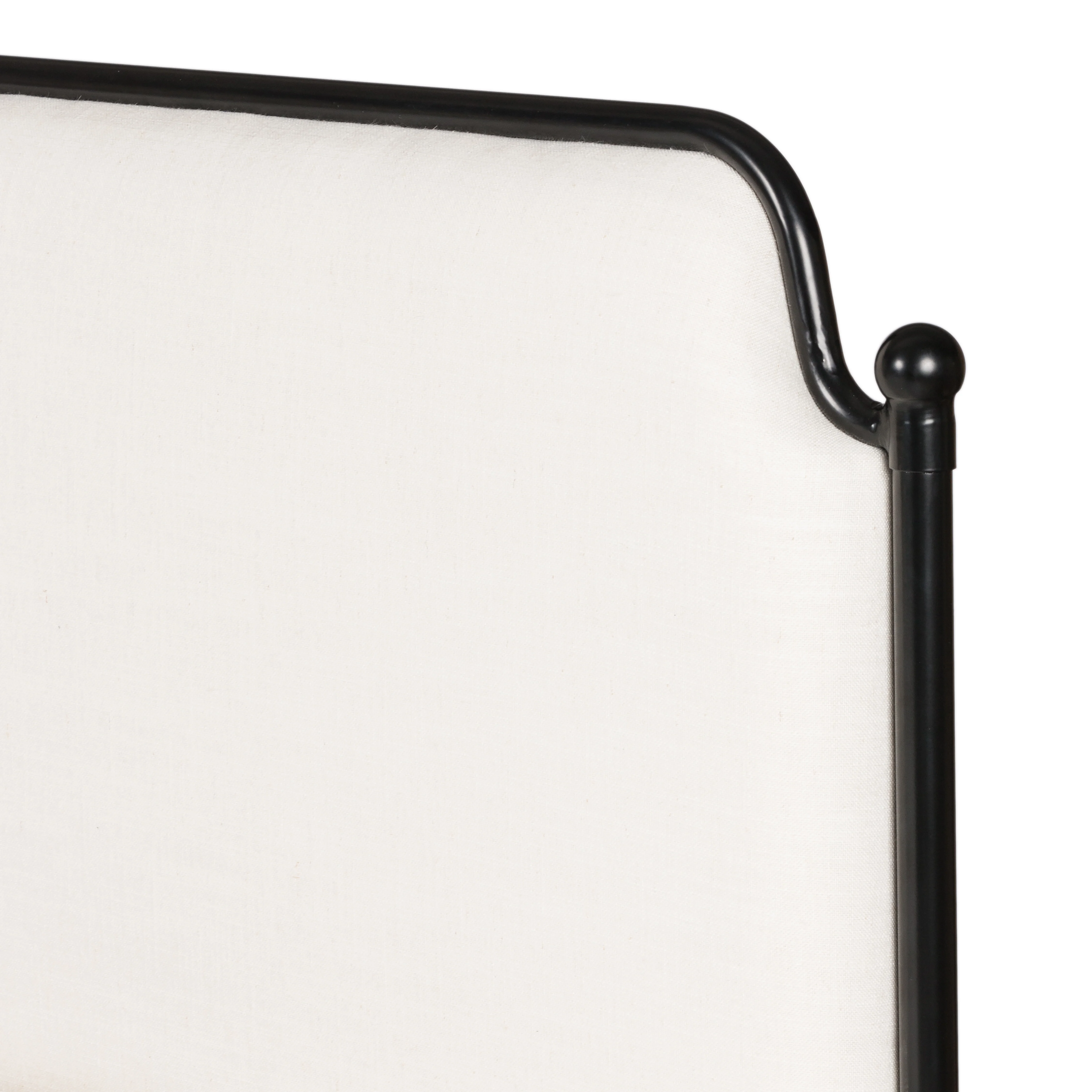 Colette Upholstered Iron Bed Frame - Image 5