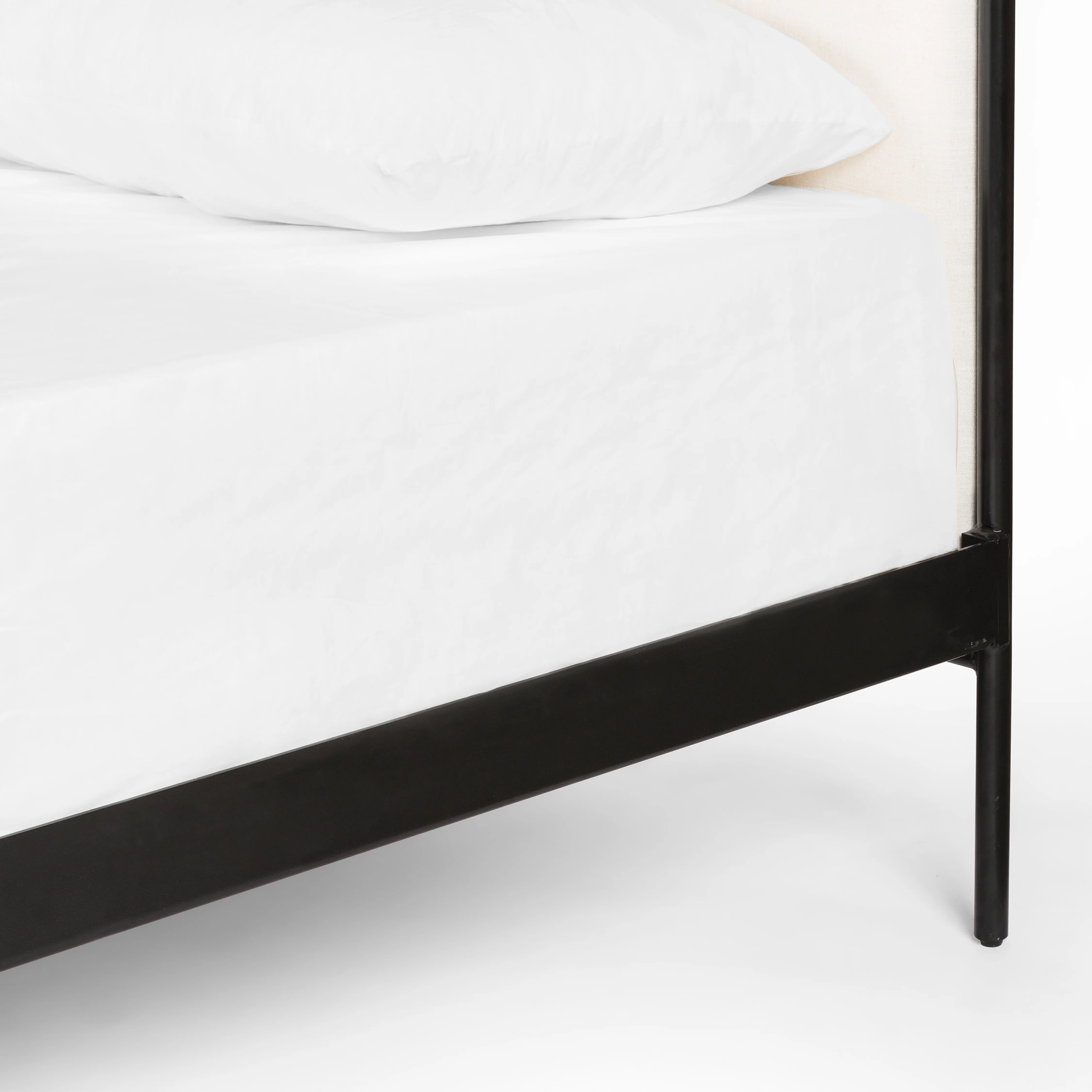 Colette Upholstered Iron Bed Frame - Image 7