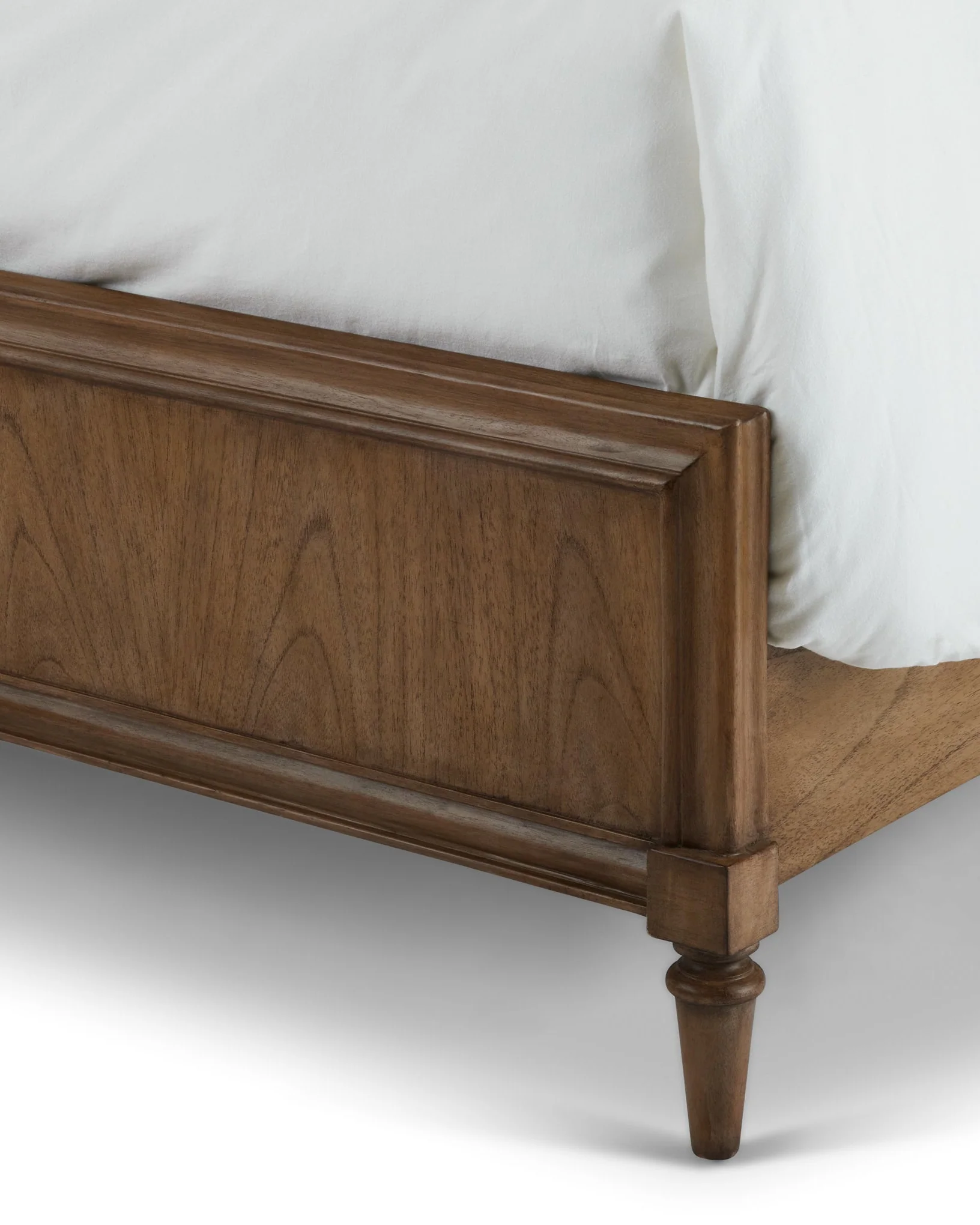 Corinne Queen and King Linen Upholstered Bed Frame with Headboard - Image 4