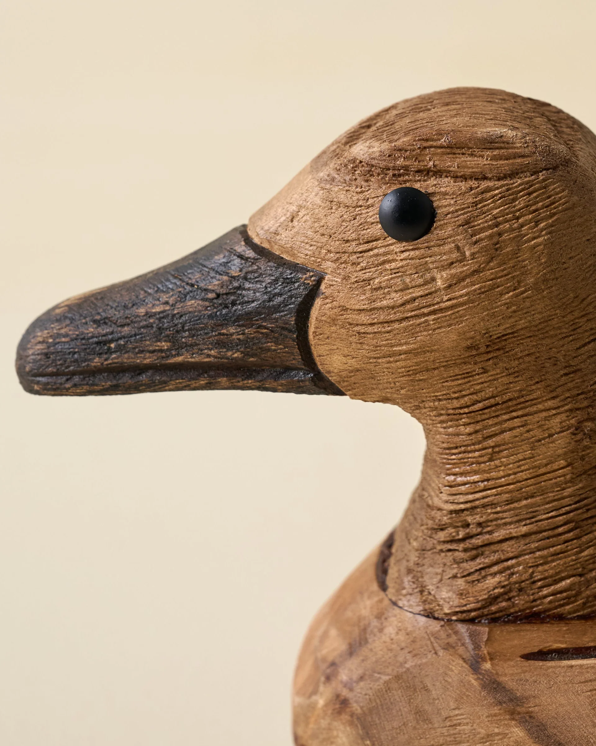 Decorative Carved Wooden Duck - Image 2