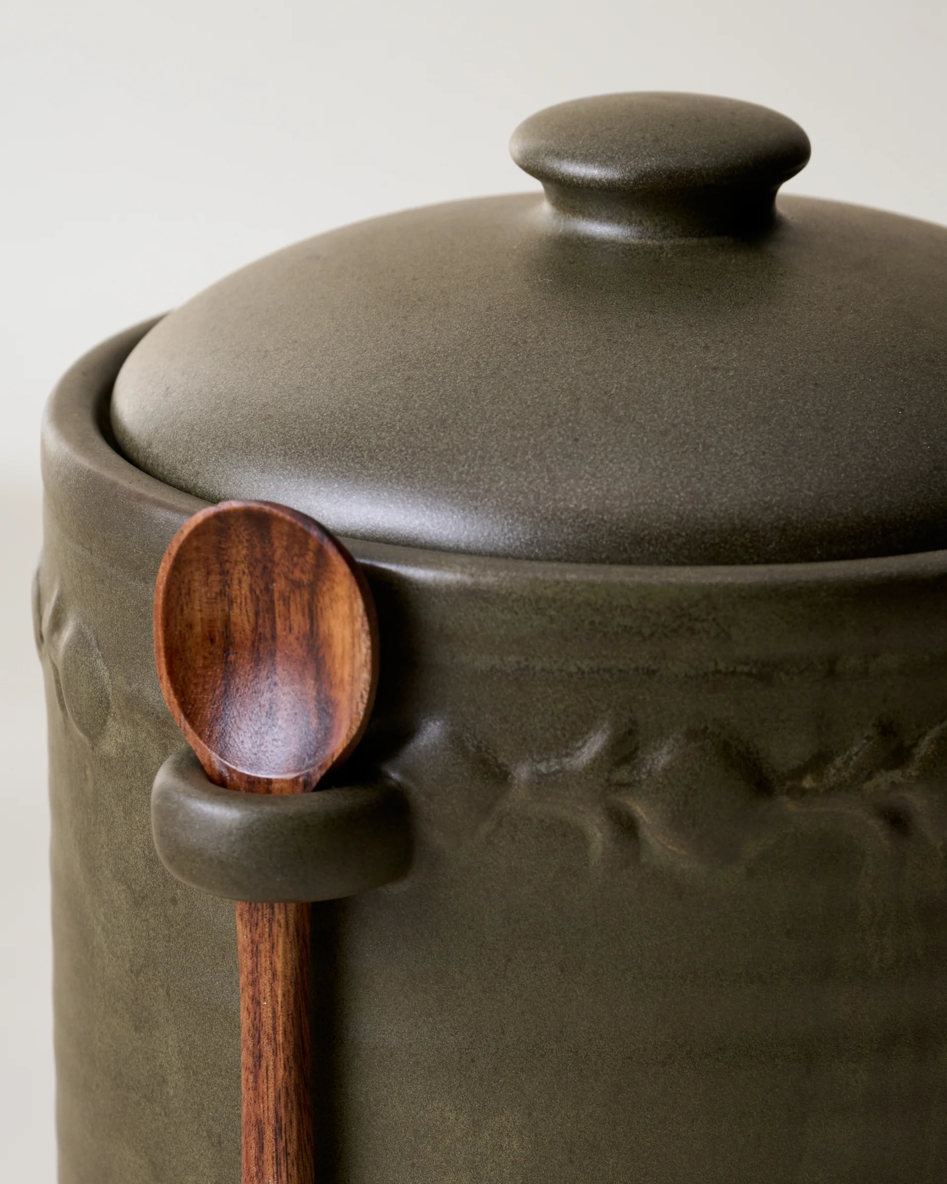 Emilie Dark Olive Canister + Scoop - Image 6
