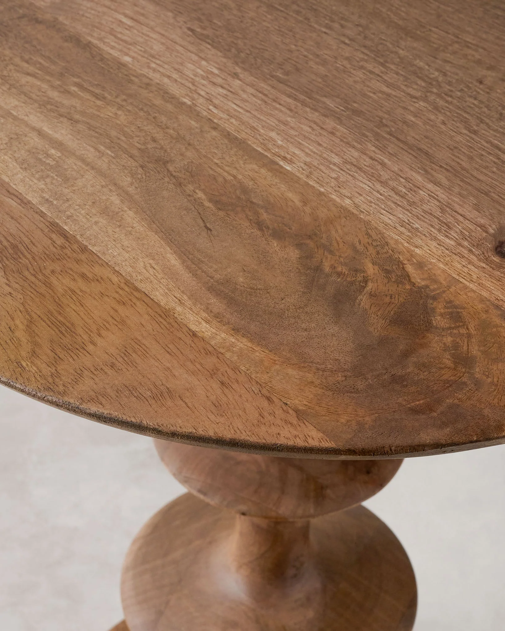 Enzo Turned Wood Side Table - Image 3