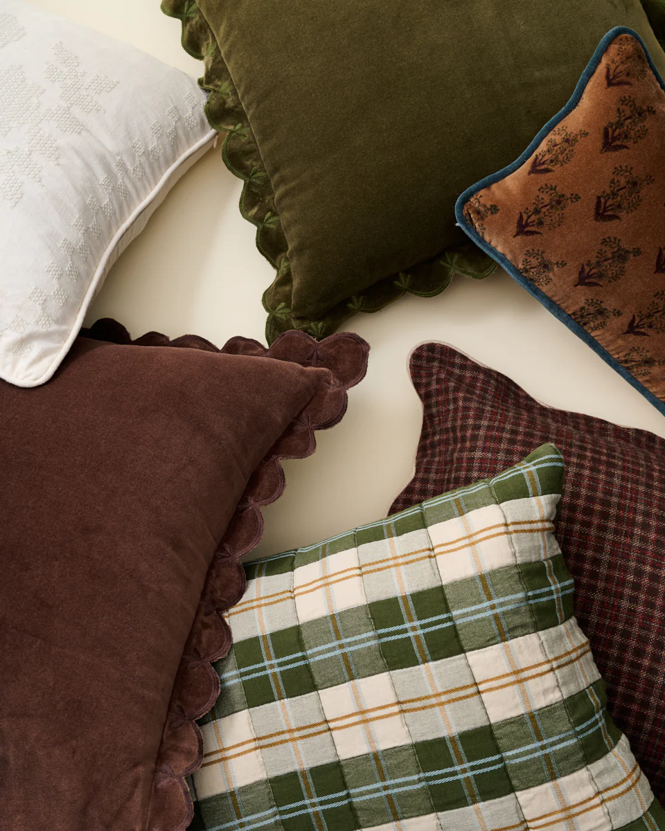 Everett Plaid Lumbar Pillow - Image 3