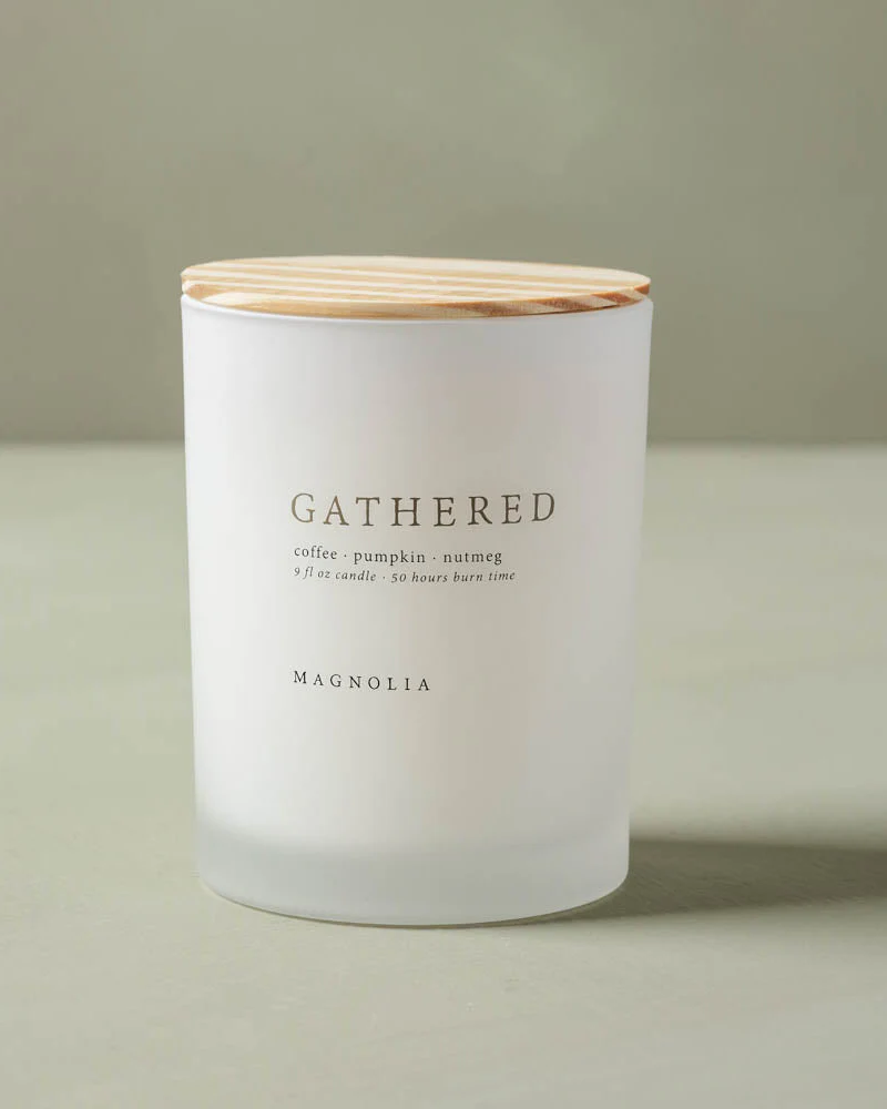 Magnolia Gathered Candle - Image 3