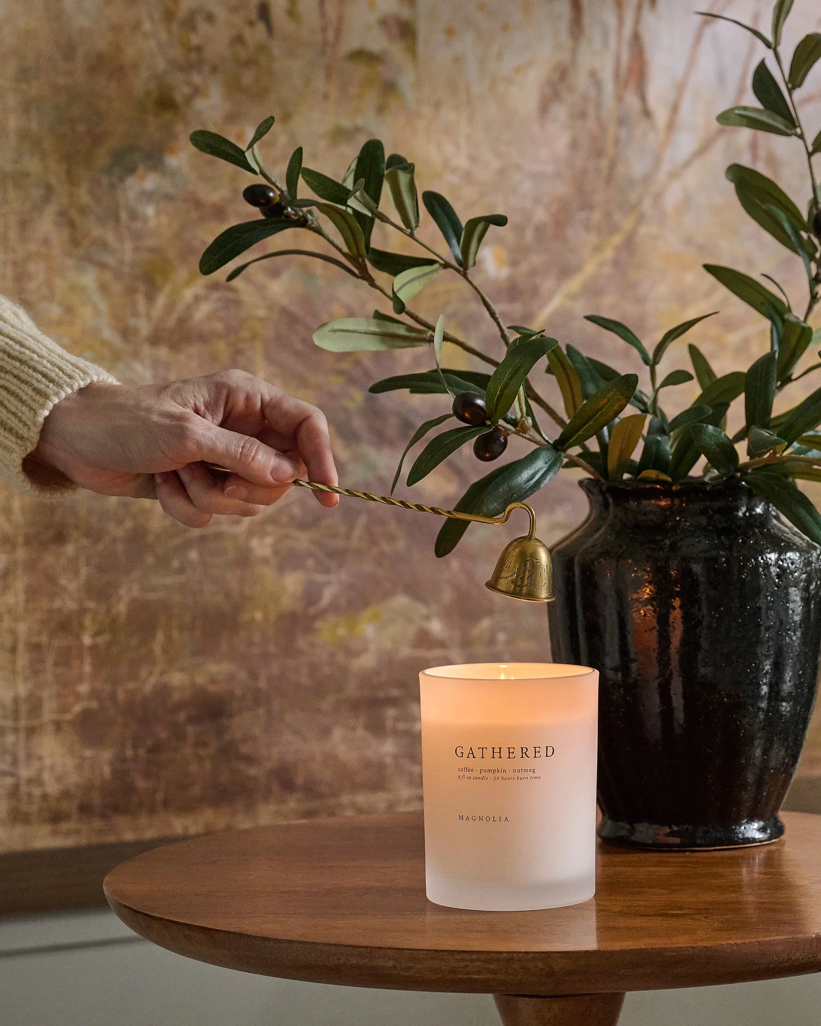 Magnolia Gathered Candle - Image 7