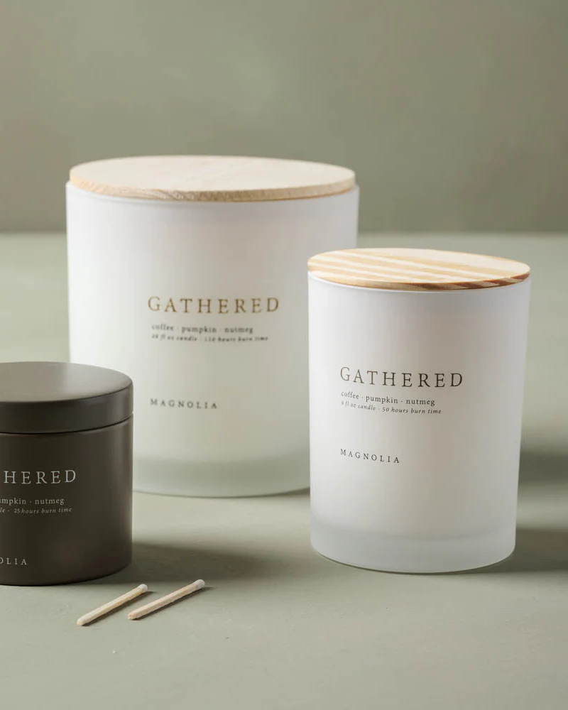 Magnolia Gathered Candle - Image 8