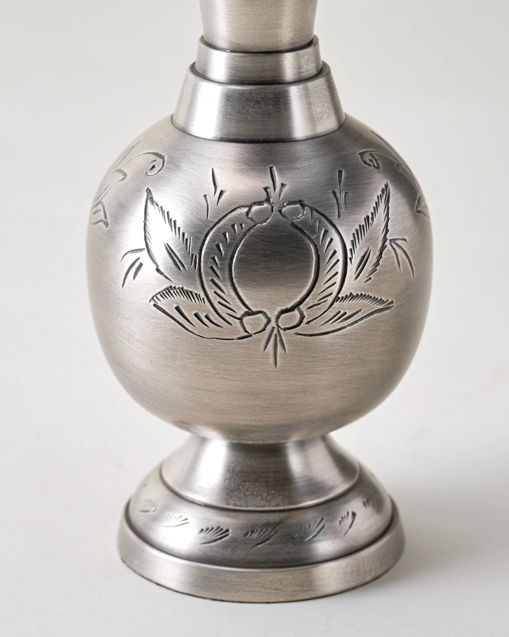 Gwendolyn Pewter Etched Bud Vase - Image 8