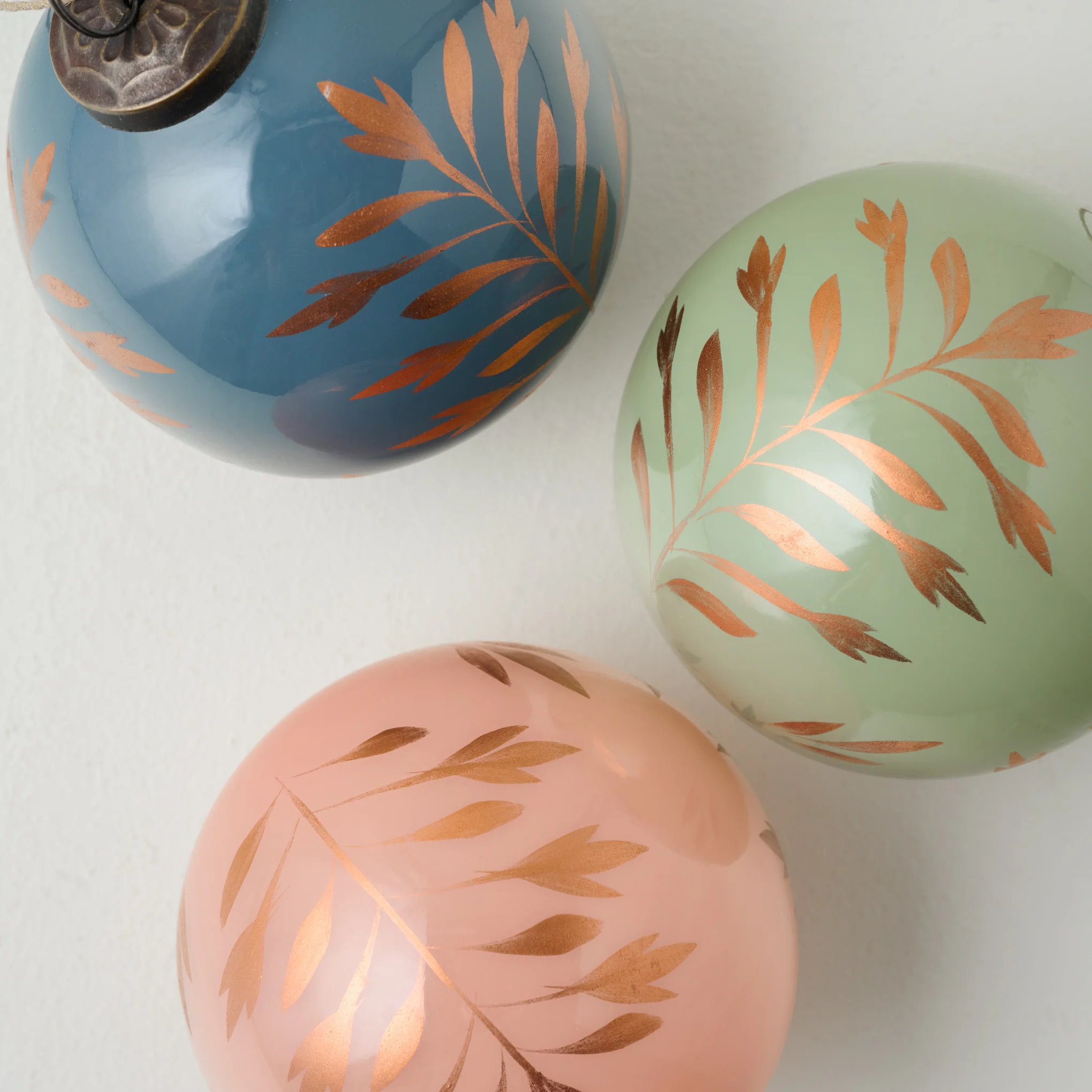 Hand-Painted Glass Ornament, Set of 6 - Image 3