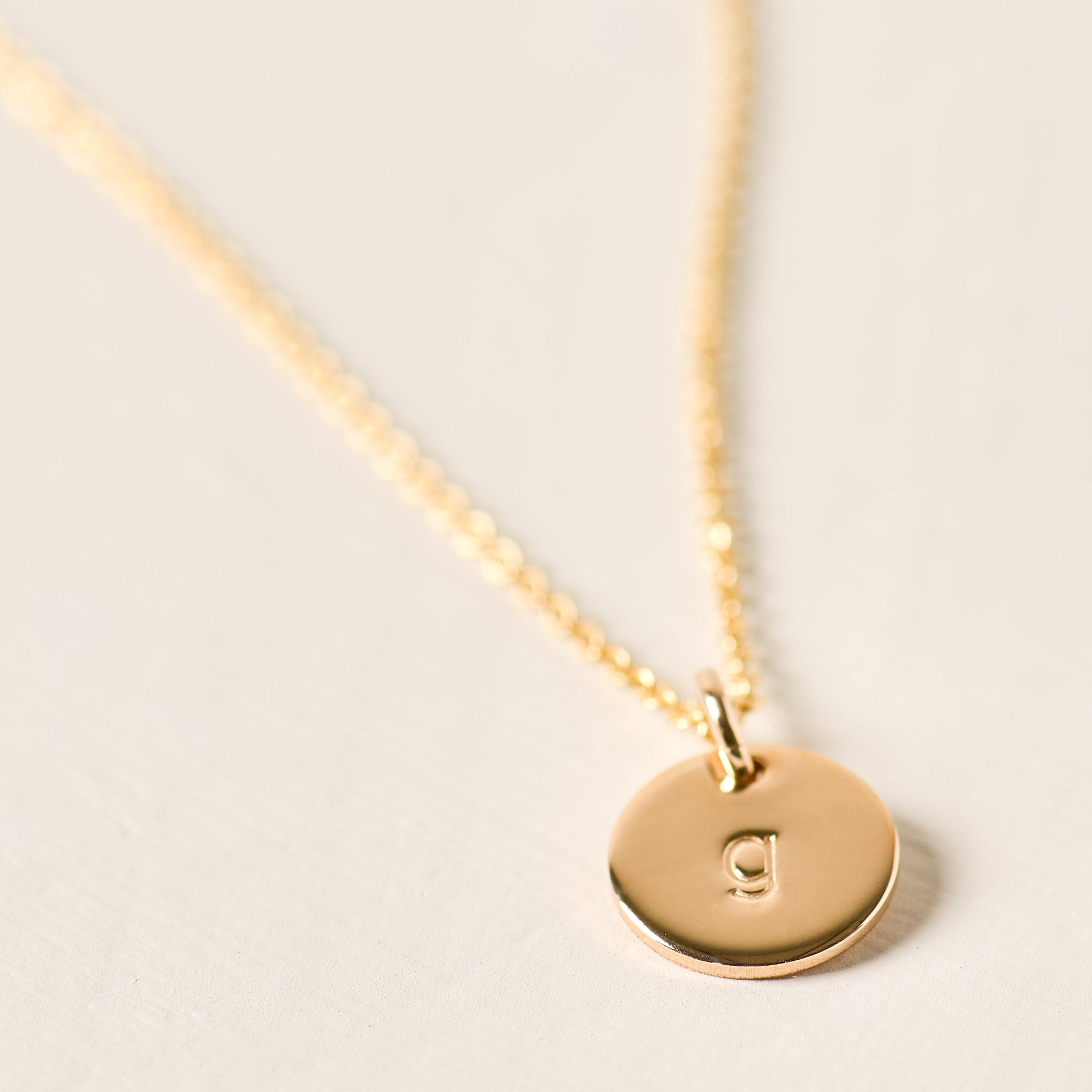 Initial Disc Necklace - Image 8
