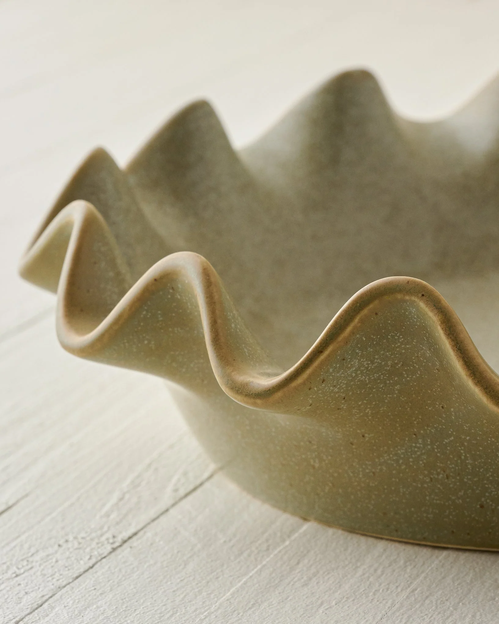 Loden Green Scalloped Pie Dish - Image 2