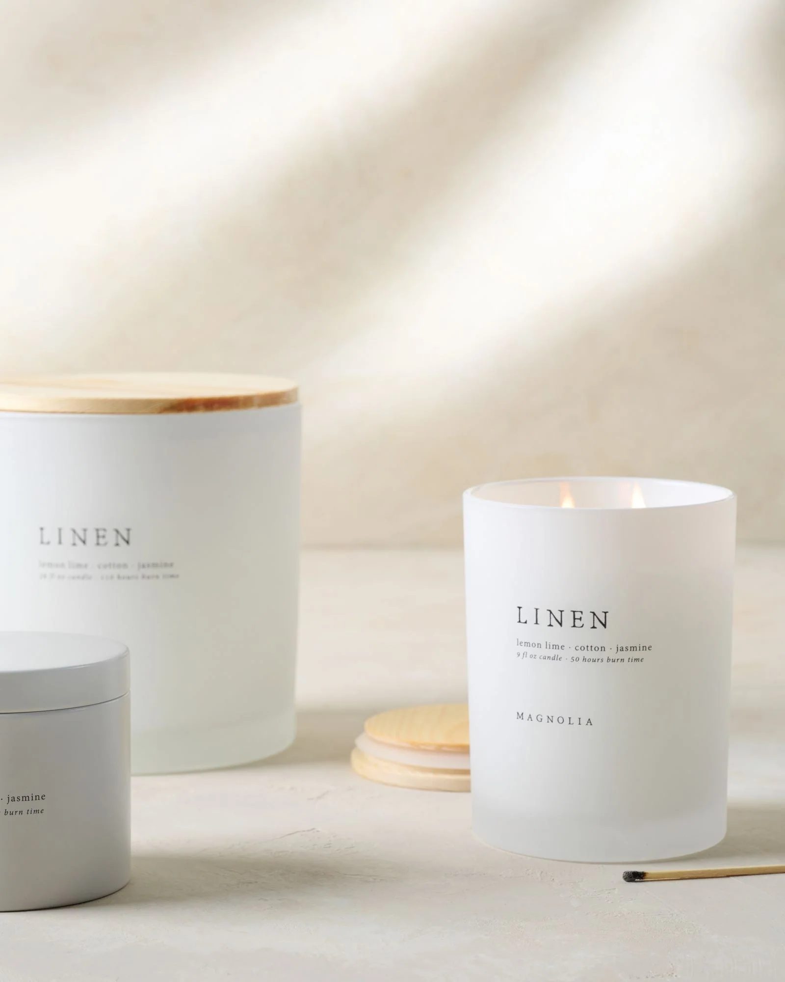 Magnolia Linen Candle - Image 9
