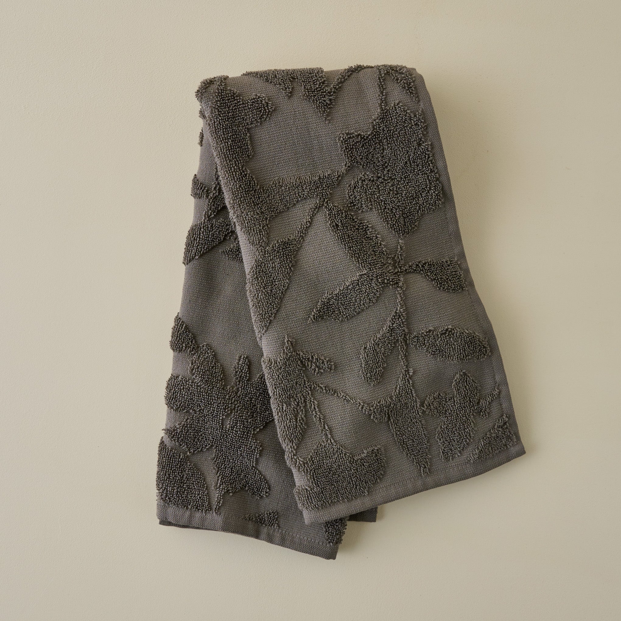 Brown Floral Jacquard Towel - Image 5