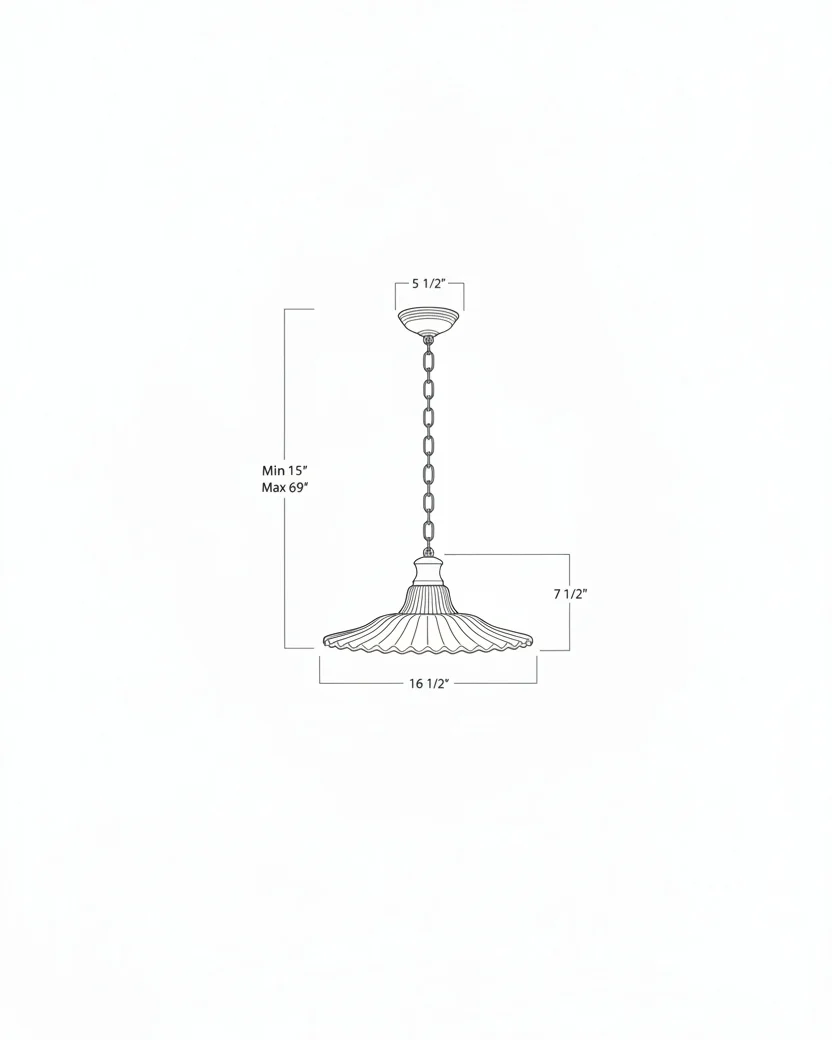 Marjorie Milk Glass Pendant (9"-16.5") - Image 8