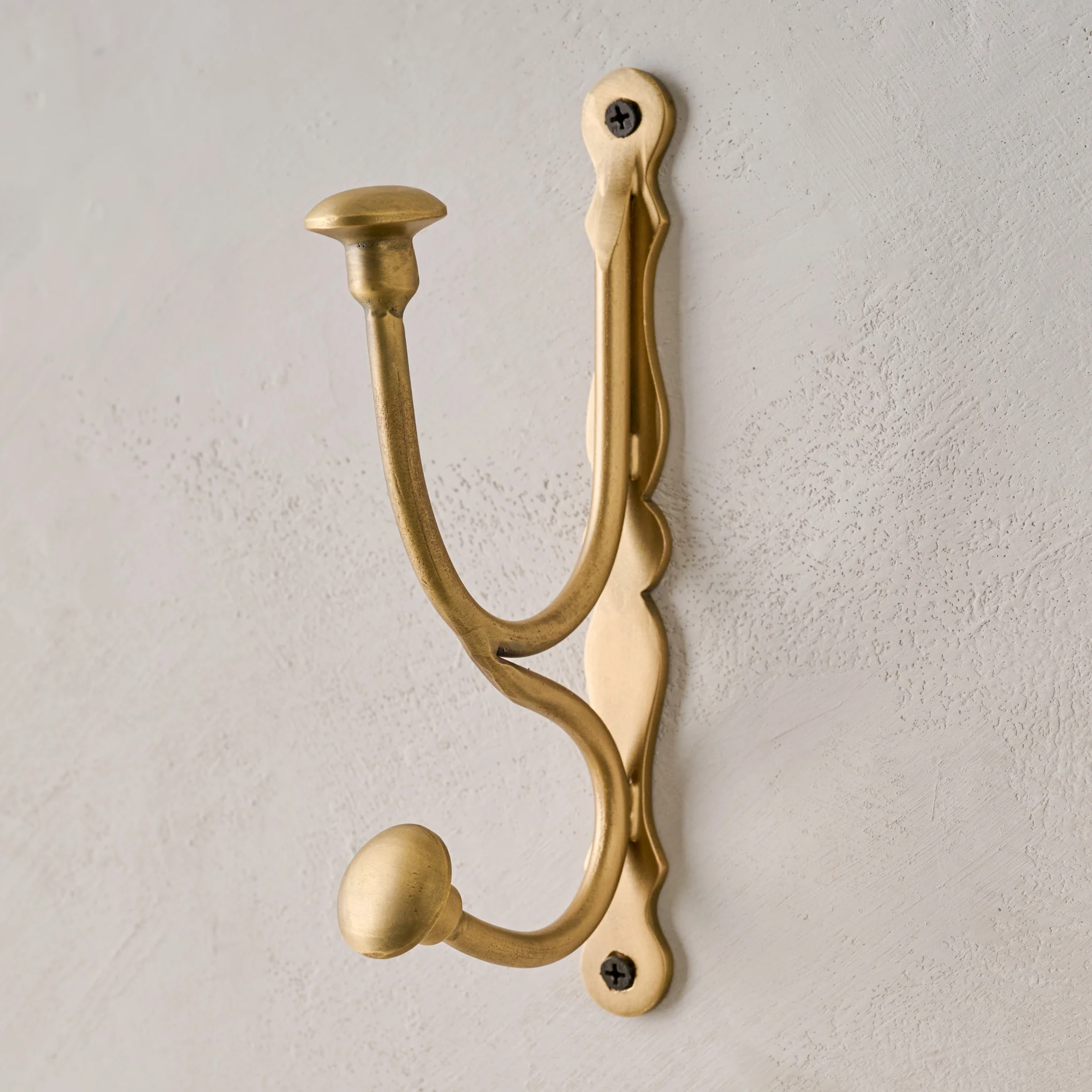 Mia Antiqued Brass Wall Hook - Image 2