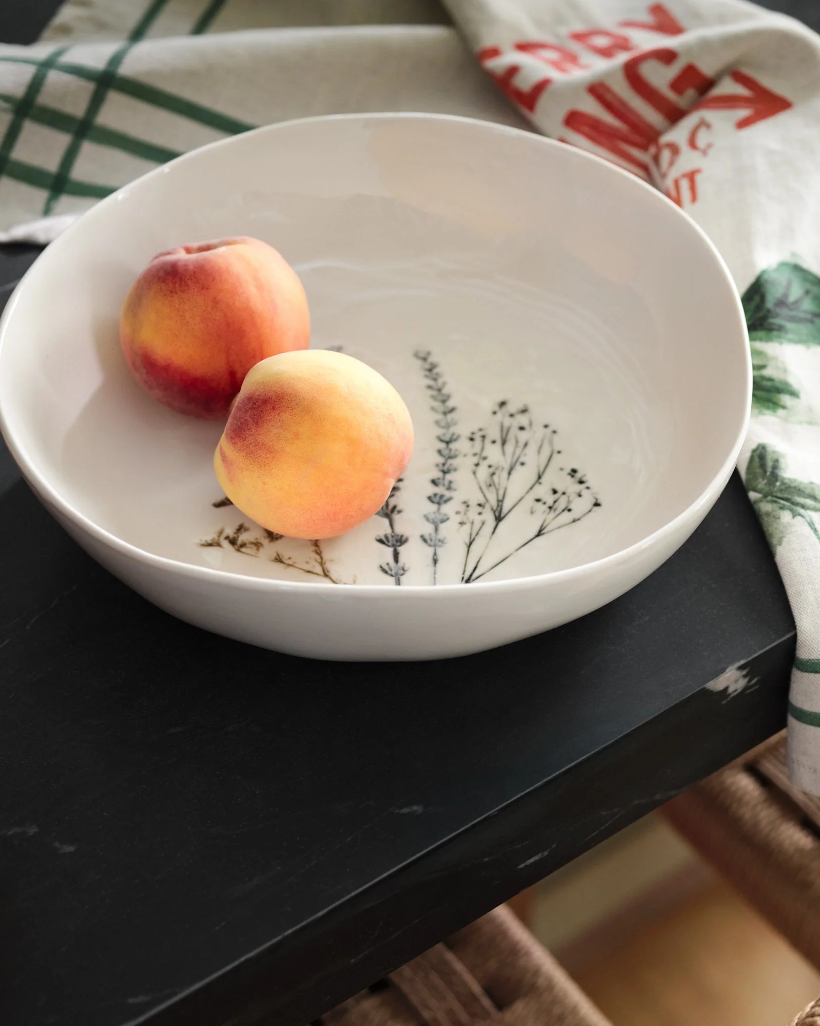 Pressed Floral Pasta Bowl - Image 3