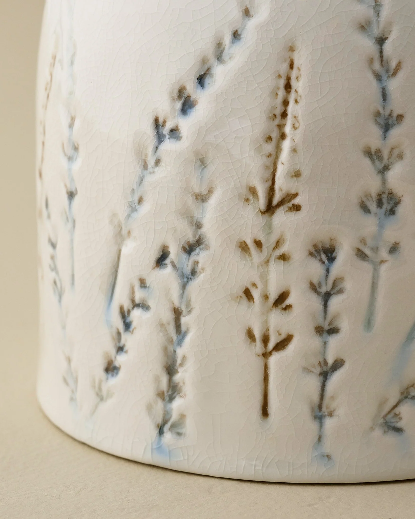 Pressed Floral Utensil Crock - Image 2