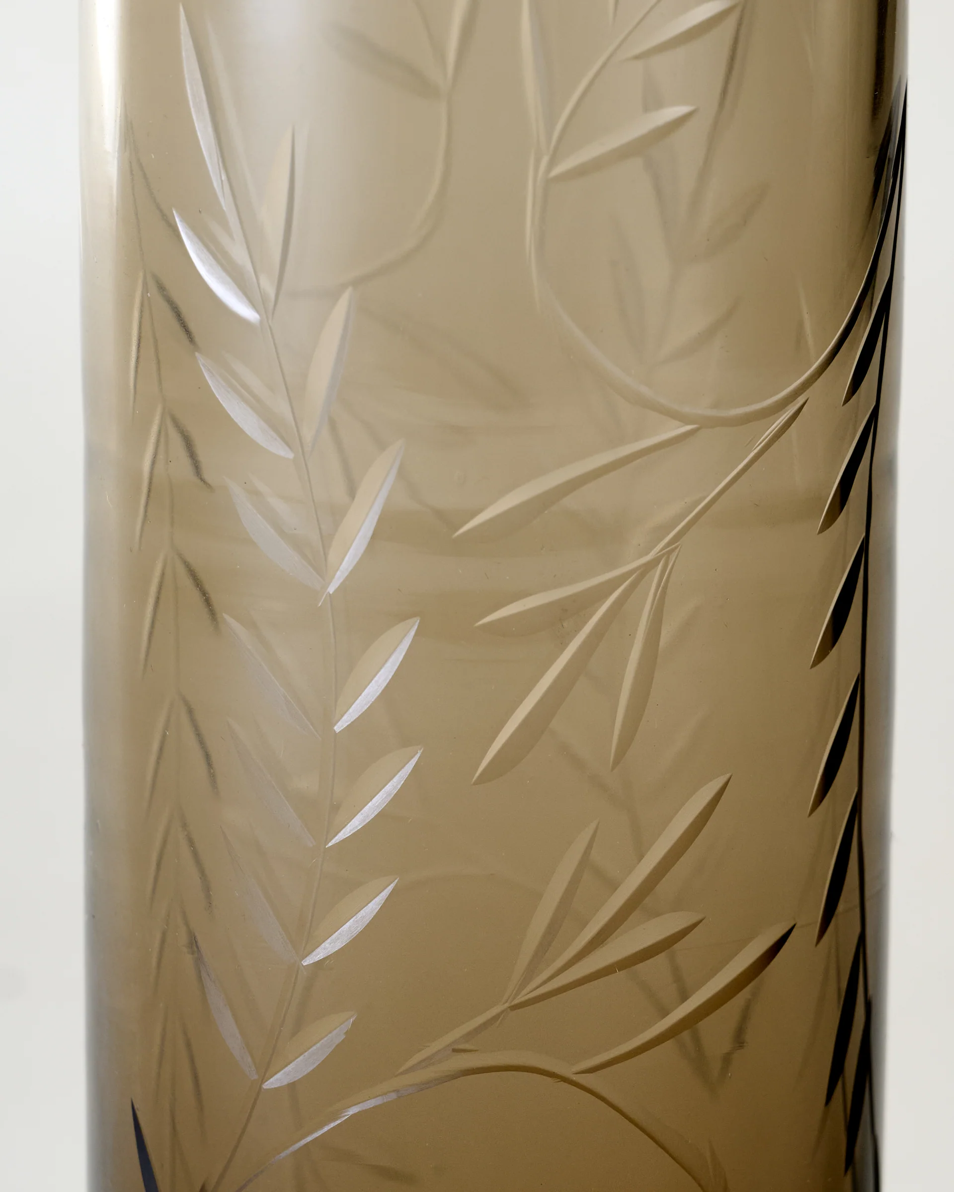 Recycled Etched Glass Tumbler, Brown - Image 6