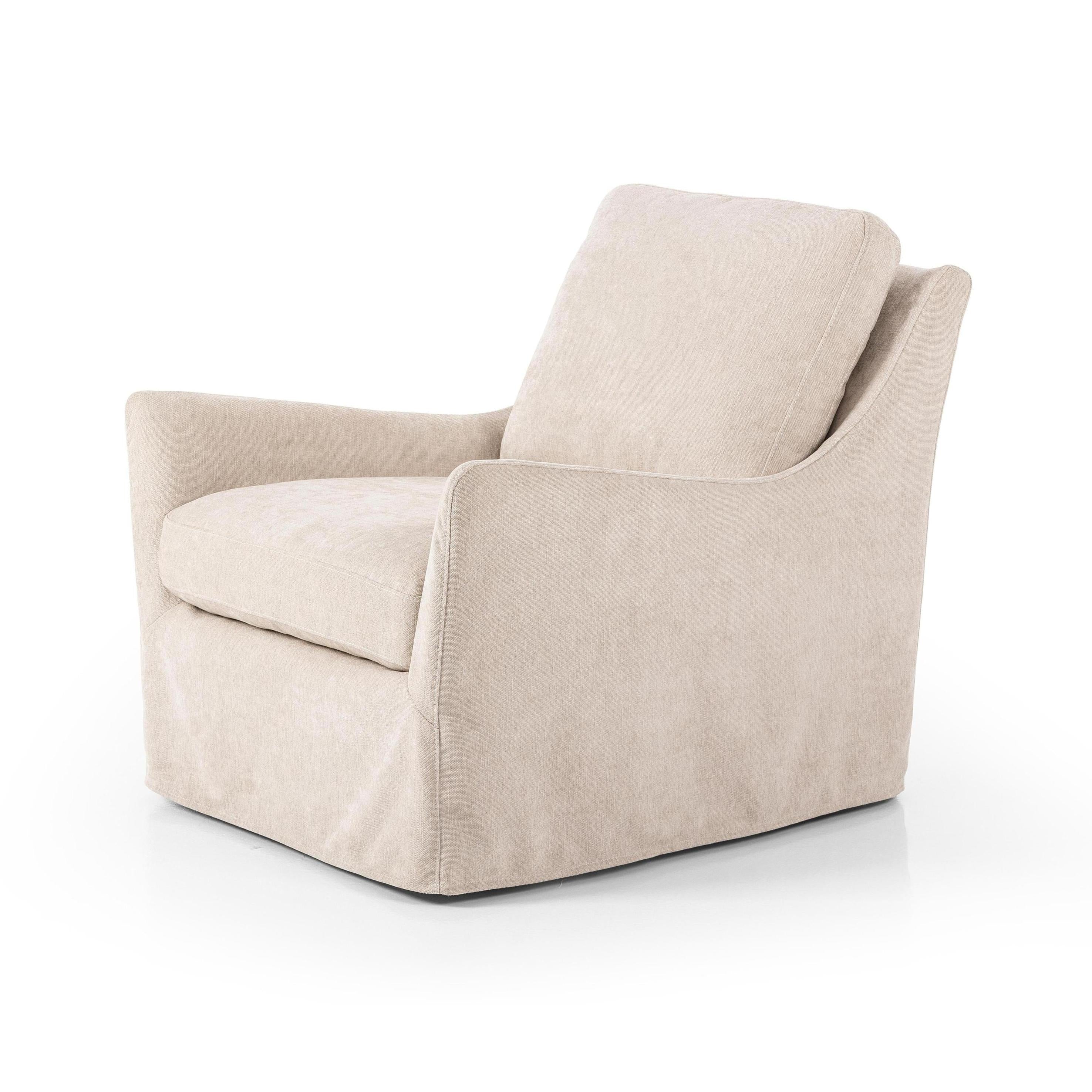 Sabine Slipcover Swivel Chair - Image 2
