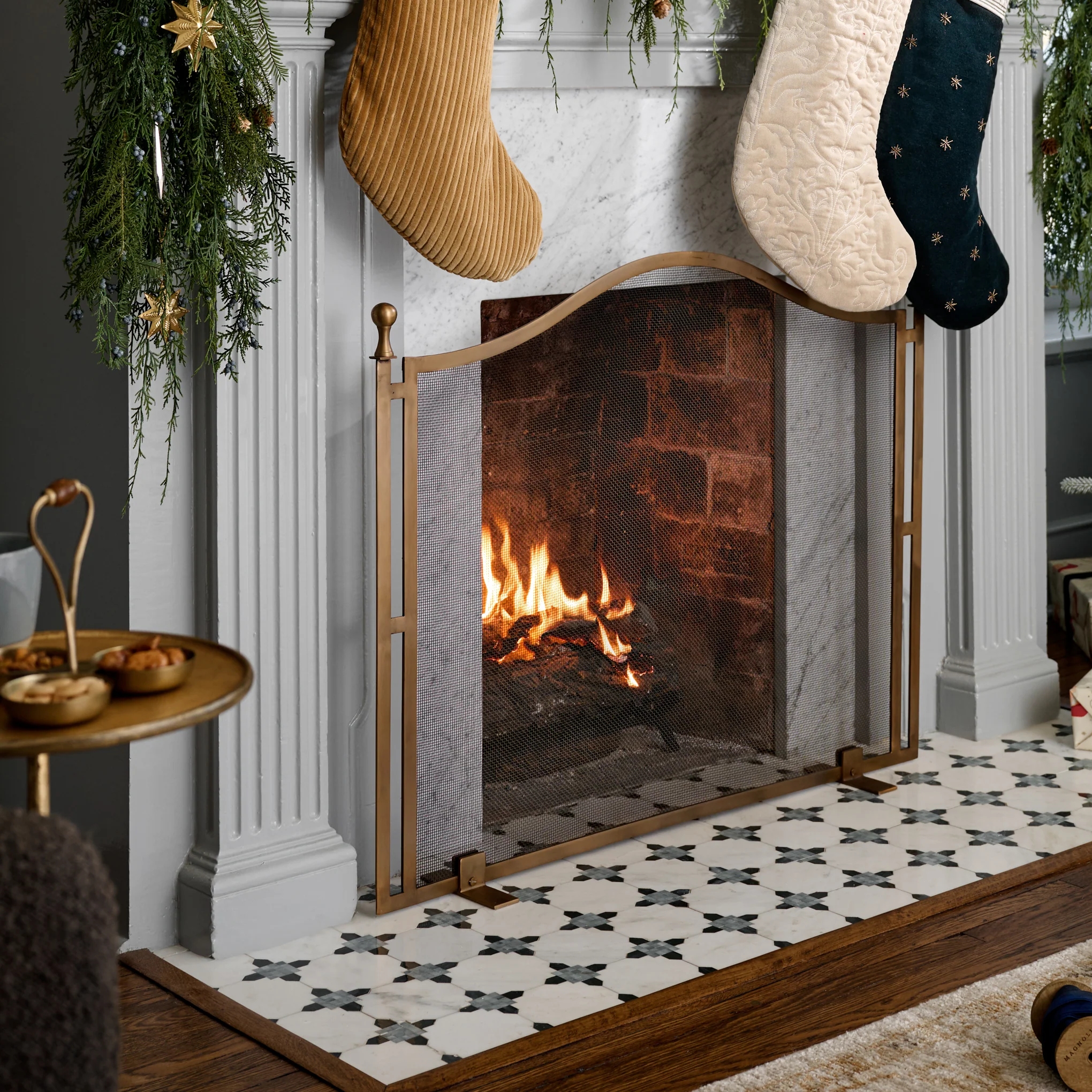 Shepherd Brass Fireplace Screen - Image 2