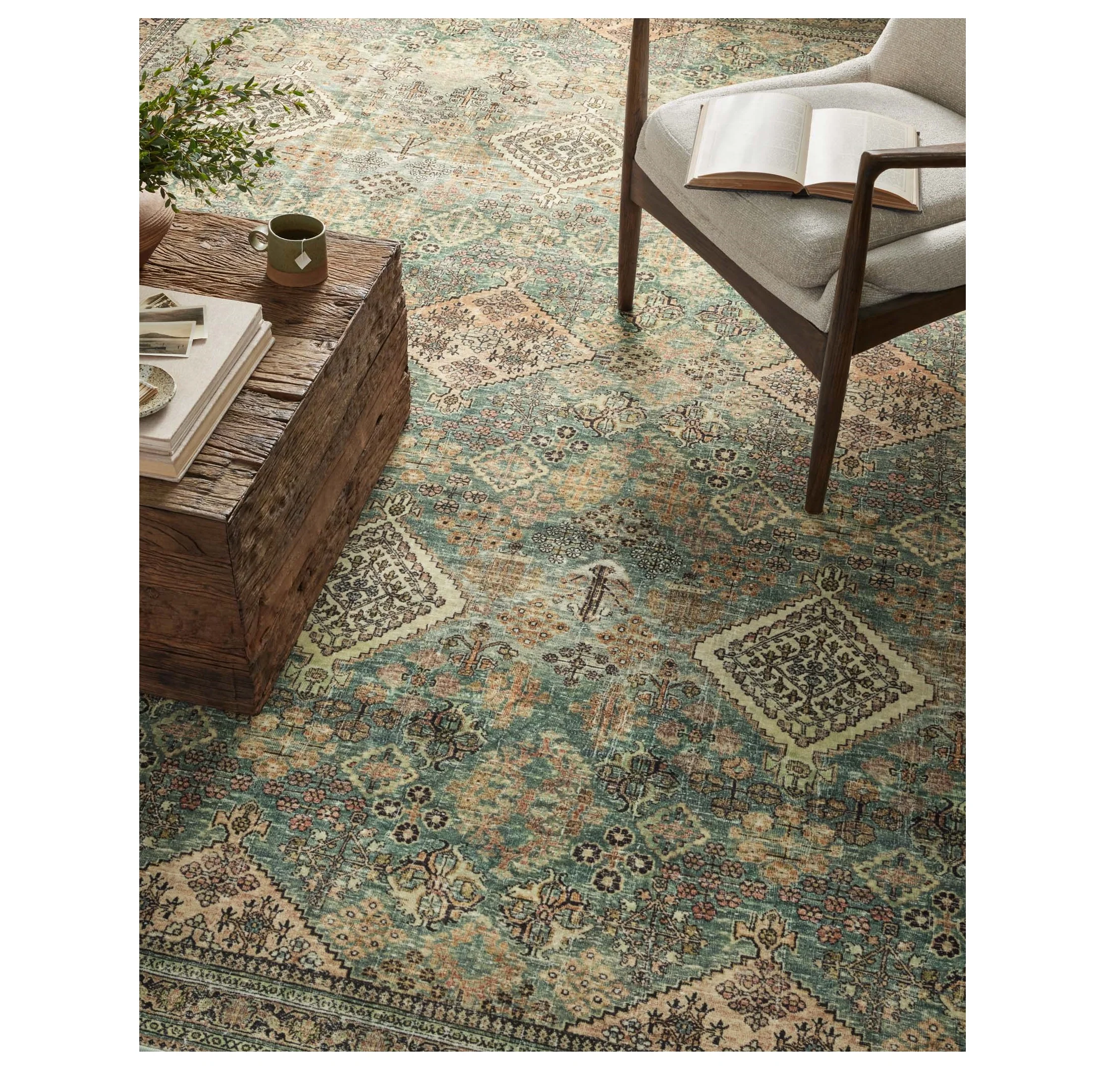 Sinclair Turquoise Multi Rug - Image 2