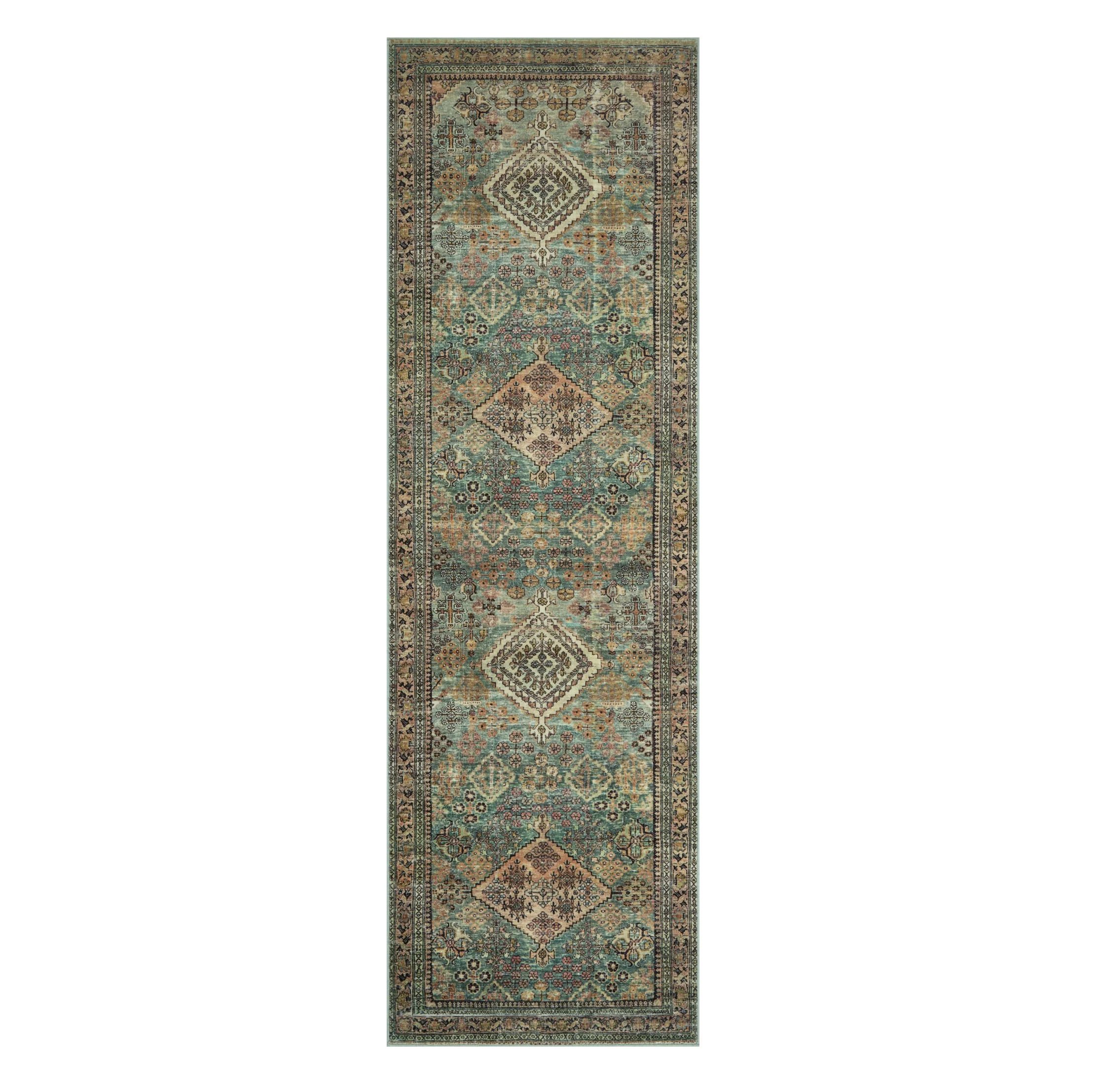 Sinclair Turquoise Multi Rug - Image 4