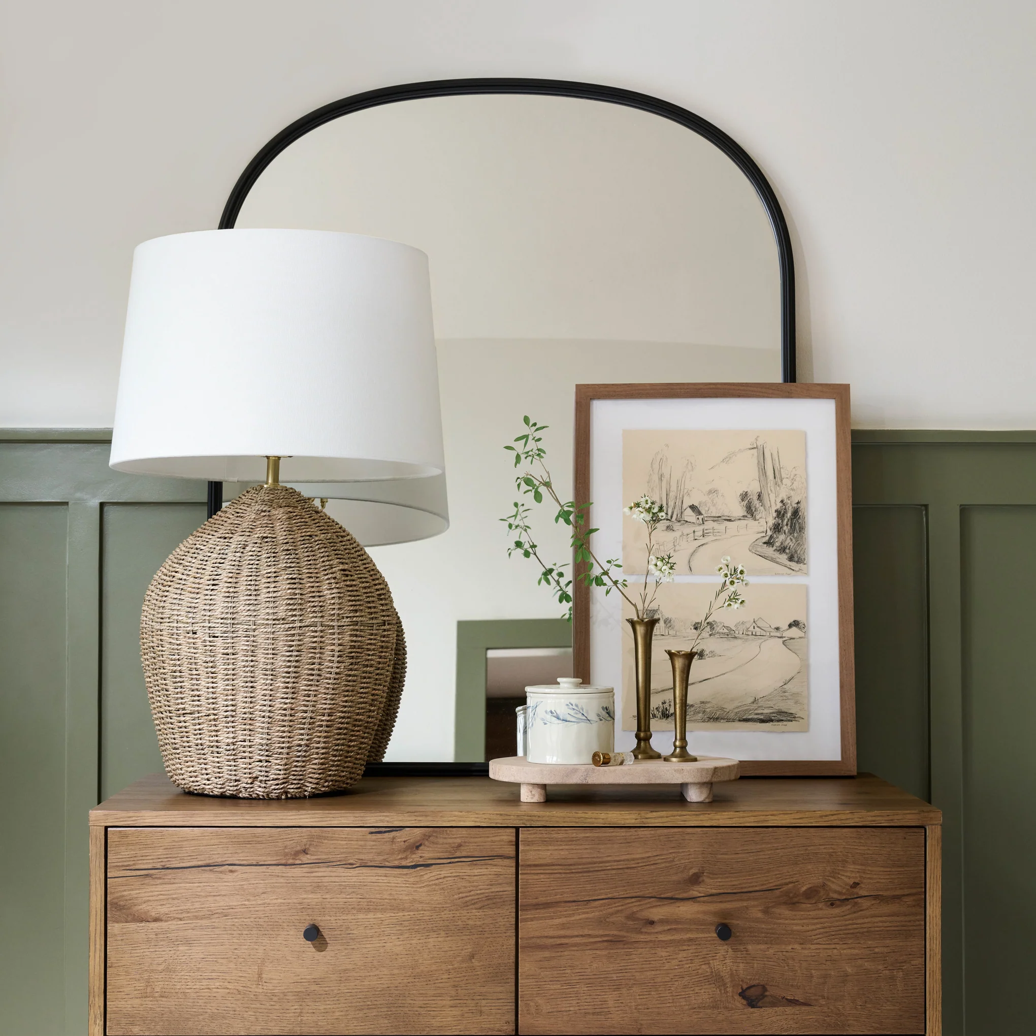 Tia Natural Rattan Table Lamp - Image 3