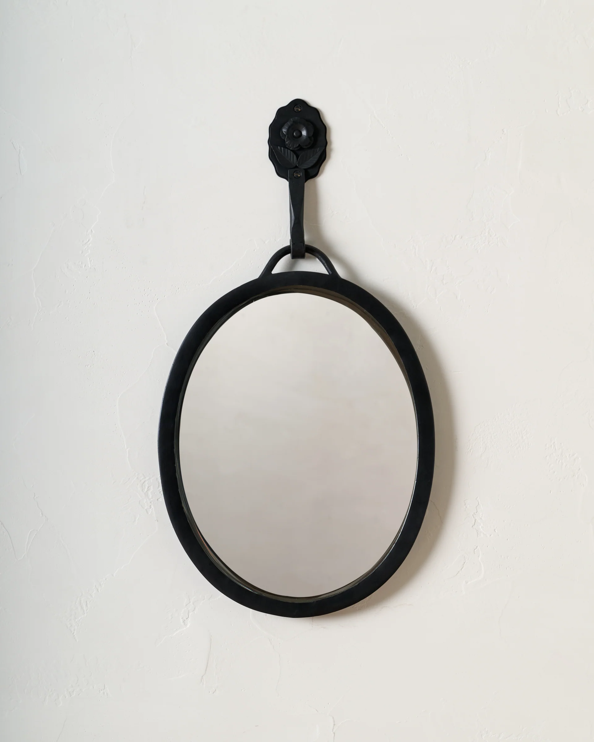 Forged Iron Floral Accent Mirror - Image 2
