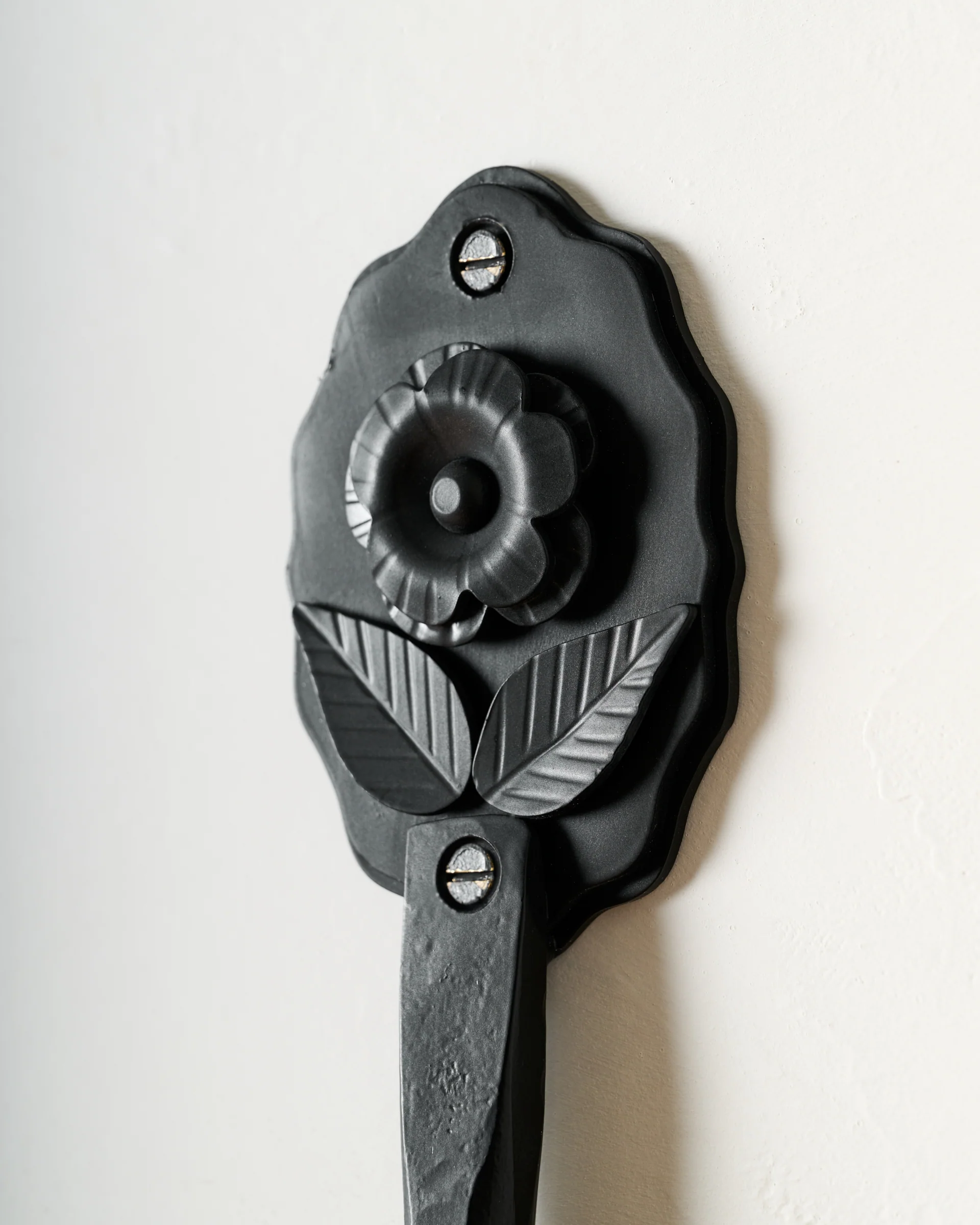 Forged Iron Floral Accent Mirror - Image 3