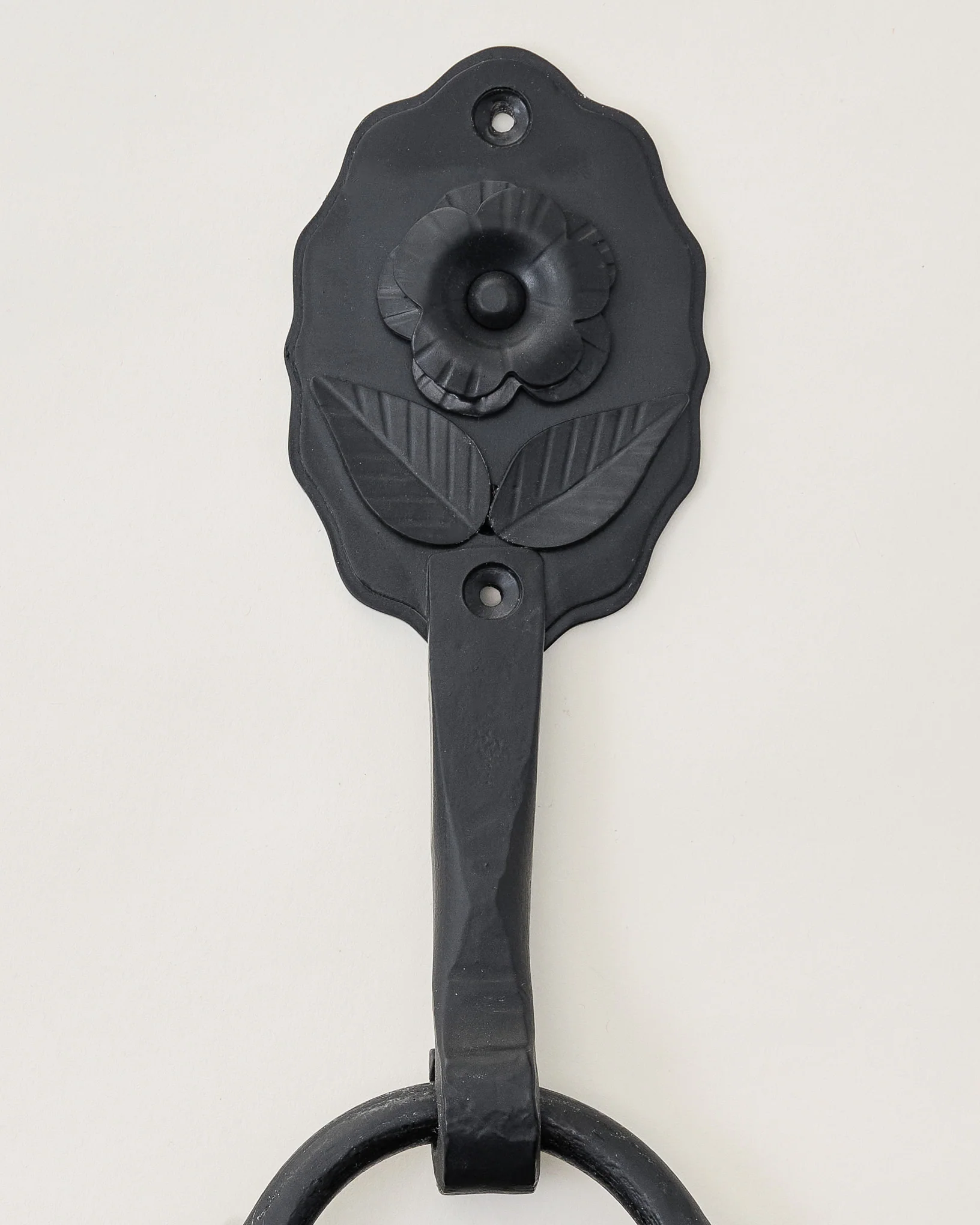 Forged Iron Floral Accent Mirror - Image 4