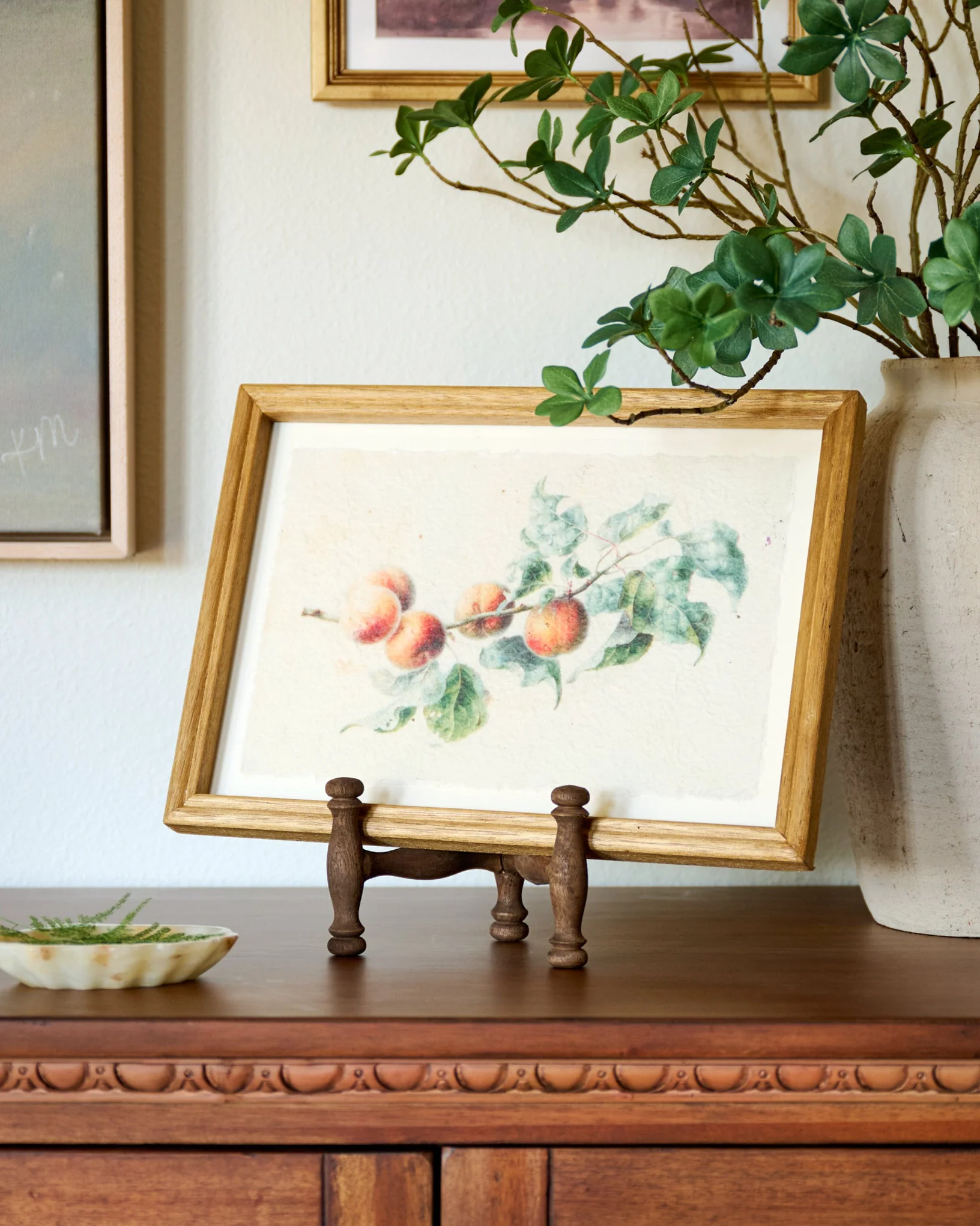 Harrison Antiqued Wood Photo Easel - Image 2
