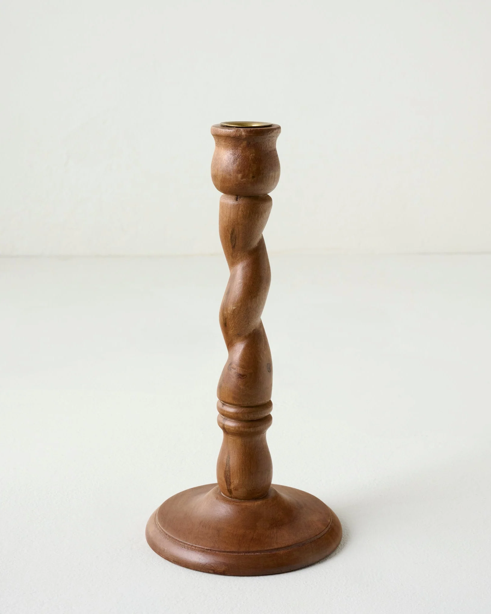 Wooden Barley Twist Taper Holder - Image 2