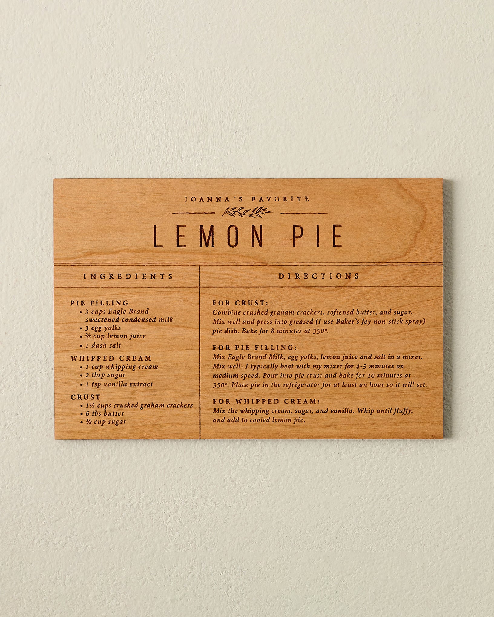 Wooden Recipe Card - Image 6